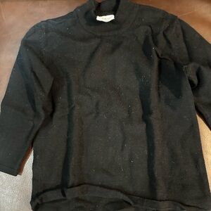 Zara Black Crew Neck Sweater Long Sleeve